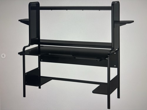 Ikea fredde gaming desk black - ikea,