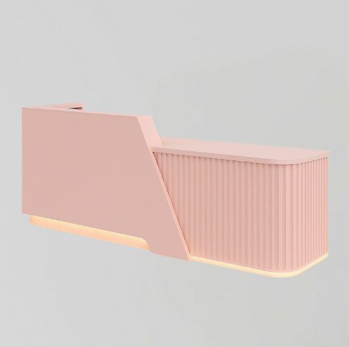 Pink salon reception desk - salon,