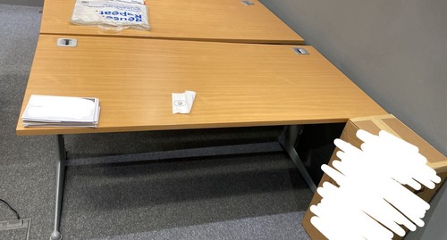 Wooden office desk - office, new