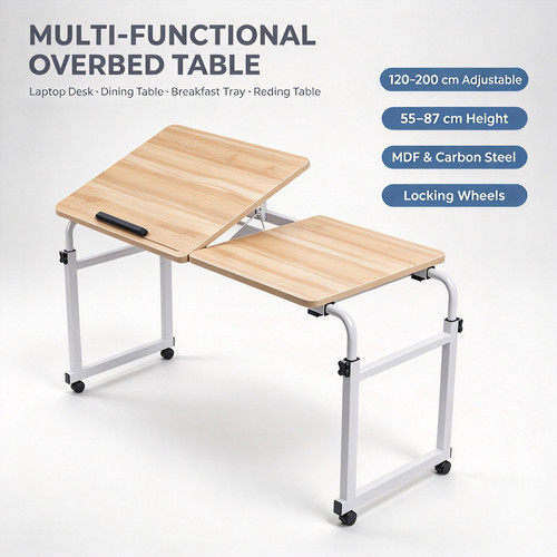 Overbed table mobile desk with - mobile,