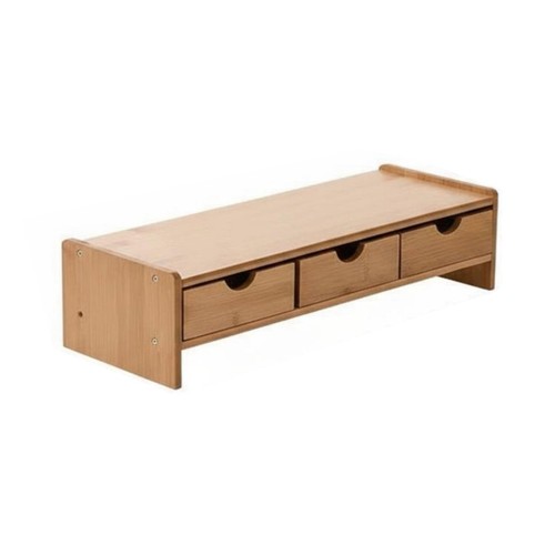 Bamboo monitor riser - riser, with