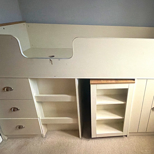 Single mid sleeper - with, desk