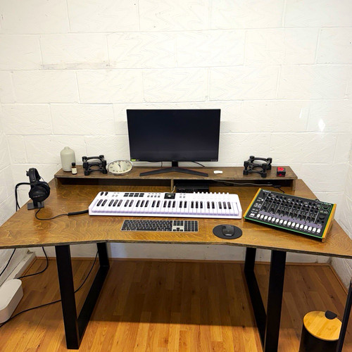 Handmade wooden computer - handmade, desk