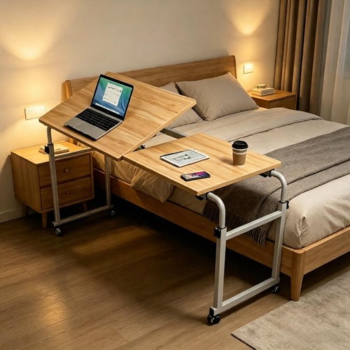 Tilting over bed computer - &,