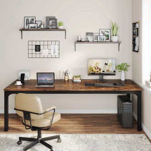 Metal computer desk 200cm base - metal,